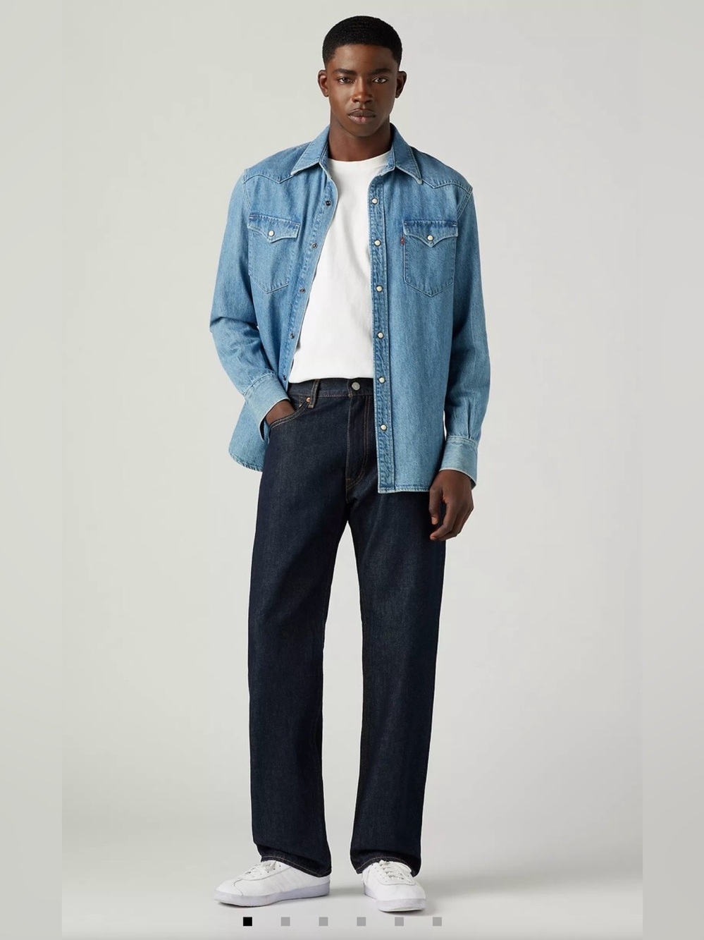 LEVI'S® PREMIUM 555™ Relaxed Straight Men's Jeans Dark Wash W32 L34